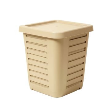 Alder Canyon Closed Garden Compost Bin - Beige