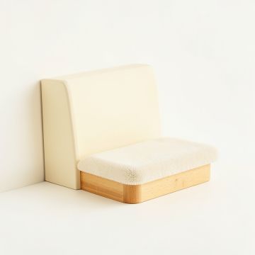 Ridge Falls Wall-Mounted Cat Perch - Cream (synthetic illustration; no displayed measurements)
