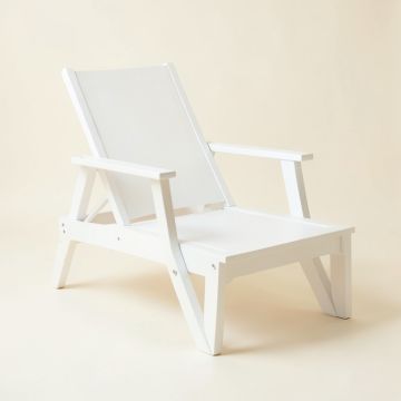 Dawn Crossing Outdoor Lounge Chair - White (synthetic illustration; no displayed measurements)