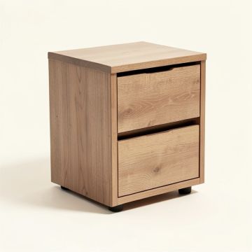 Born End Table With Storage (synthetic illustration; no displayed measurements)