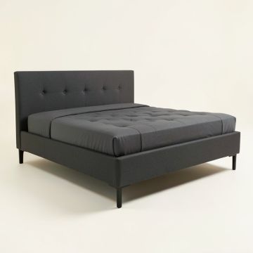 Hester Street Tufted Upholstered Low Profile Platform Bed (synthetic illustration; no displayed measurements)