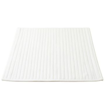 Dune Dale Bath Mat - White
