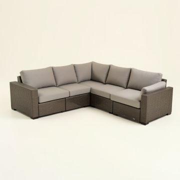 Laverty 4 Piece Sectional Seating Group With Cushion (synthetic illustration; no displayed measurements)