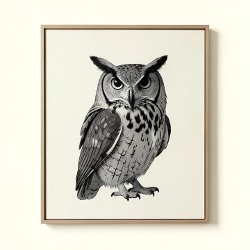 The Owl By Nicklas Gustafsson - Wrapped Canvas Graphic Art Print (synthetic illustration; no displayed measurements)