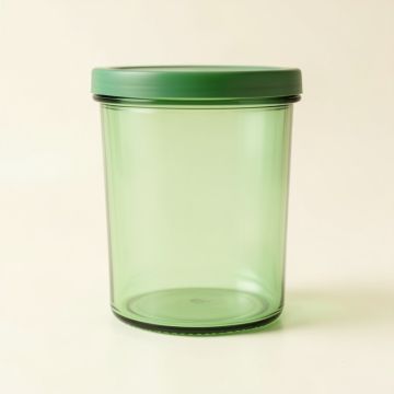 Laurel Arc Storage Canister With Lid - Green (synthetic illustration; no displayed measurements)