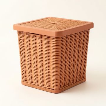 Field Crest Laundry Hamper - Terracotta (synthetic illustration; no displayed measurements)