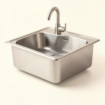 Loft 33 '' X 22 '' Farmhouse Kitchen Sink With Grid And Strainer (synthetic illustration; no displayed measurements)
