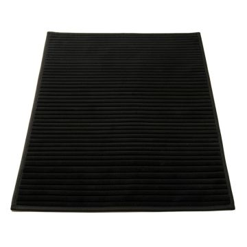 Slate Bluff Bath Mat - Black (synthetic illustration; no displayed measurements)