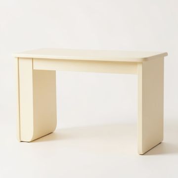 Birch Edge Writing Desk - Cream (synthetic illustration; no displayed measurements)