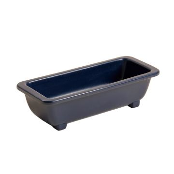 Fern Canyon Empty Railing Planter With Integral Brackets - Navy