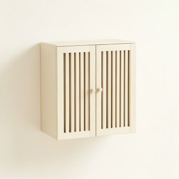 Ash Brook Wall-Mounted Laundry Cabinet - Ivory (synthetic illustration; no displayed measurements)