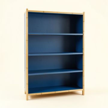 Ridge Dell Freestanding Bookcase - Blue (synthetic illustration; no displayed measurements)