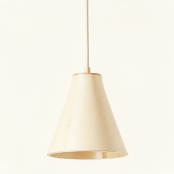 Laurel Bridge Pendant Light Suspended From One Plain Cable - Cream (synthetic illustration; no displayed measurements)