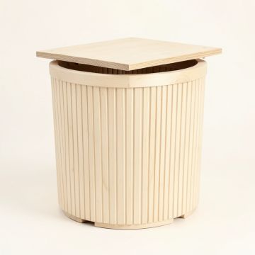 Stone Canyon Closed Garden Compost Bin - Ivory (synthetic illustration; no displayed measurements)