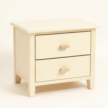 Oak Bend Nightstand - Cream (synthetic illustration; no displayed measurements)