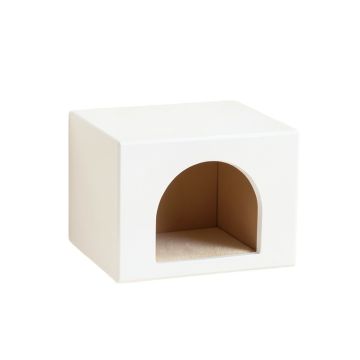 Maple Bridge Wall-Mounted Cat Perch - White