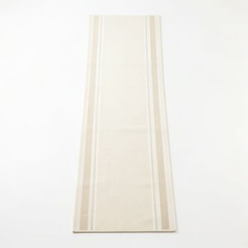 Fern Branch Narrow Runner Rug - Cream (synthetic illustration; no displayed measurements)