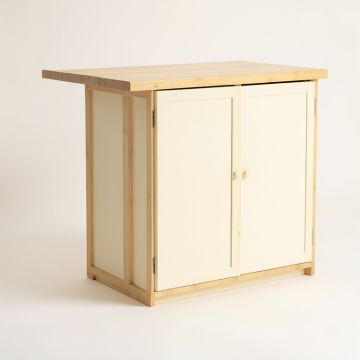 Maple Dell Freestanding Laundry Folding Counter - Cream (synthetic illustration; no displayed measurements)
