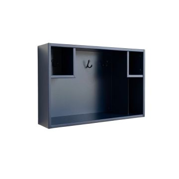 Vale Crest Wall-Mounted Entryway Organizer Shelf - Navy