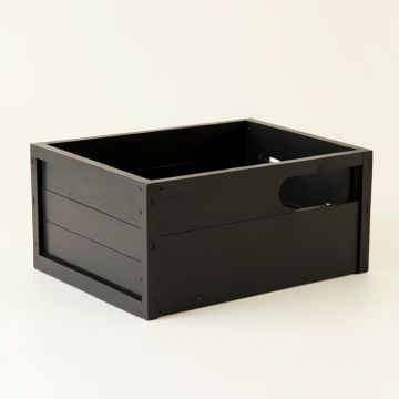 Rowan Crest Empty Furniture-Style Pet Crate - Black (synthetic illustration; no displayed measurements)