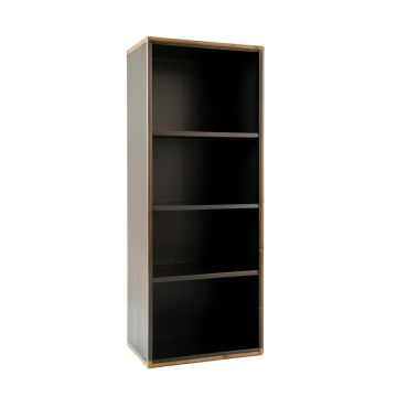 Birch Crest Narrow Cubby Tower - Black