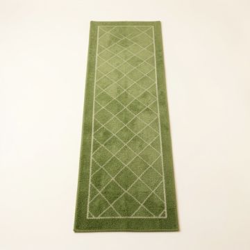 Oak Branch Narrow Runner Rug - Green (synthetic illustration; no displayed measurements)