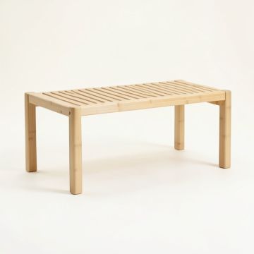 Dune Edge Indoor Bench - Beige (synthetic illustration; no displayed measurements)