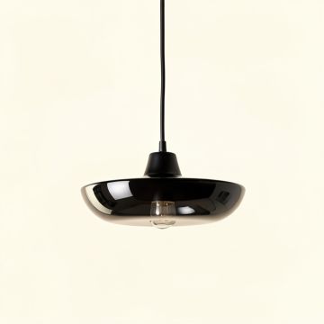 Ridge Canyon Pendant Light Suspended From One Plain Cable - Black (synthetic illustration; no displayed measurements)