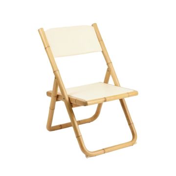 Linden Branch Folding Outdoor Chair - Cream