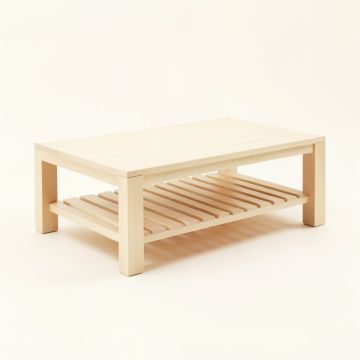Maple Bend Coffee Table - Ivory (synthetic illustration; no displayed measurements)