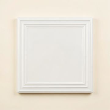 Moss Crest Uninstalled Square Decorative Tile - White (synthetic illustration; no displayed measurements)