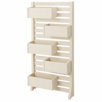 Birch Branch Empty Vertical Garden Frame - Cream
