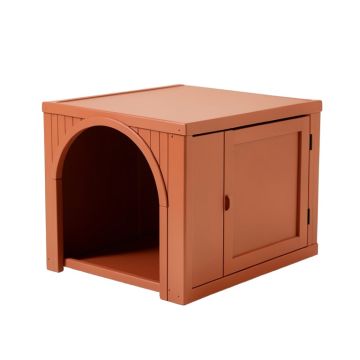 Hazel Crest Empty Furniture-Style Litter Enclosure - Terracotta