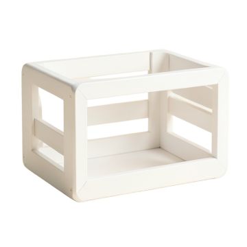 River Bluff Empty Furniture-Style Pet Crate - White