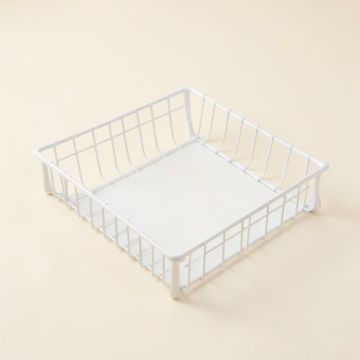 Vale Field Empty Under-Desk Cable Tray - White (synthetic illustration; no displayed measurements)