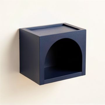 Heath Bend Wall-Mounted Cat Perch - Navy (synthetic illustration; no displayed measurements)