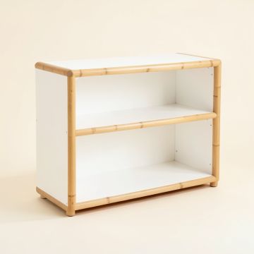 Hazel Bridge Low Bookcase - White (synthetic illustration; no displayed measurements)