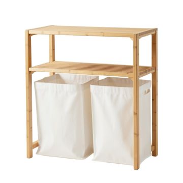 Olive Arc Laundry Sorting Station With Plain Removable Bags - White