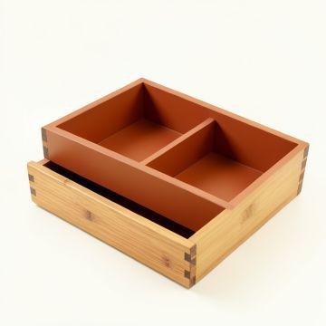 Sage Arc Empty Coffee-Station Organizer - Terracotta (synthetic illustration; no displayed measurements)