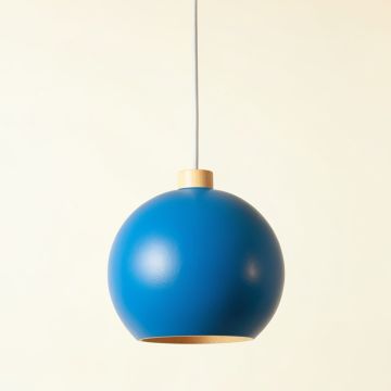 Willow Canyon Pendant Light Suspended From One Plain Cable - Blue (synthetic illustration; no displayed measurements)