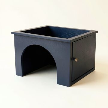 Cliff Dale Empty Furniture-Style Litter Enclosure - Navy (synthetic illustration; no displayed measurements)