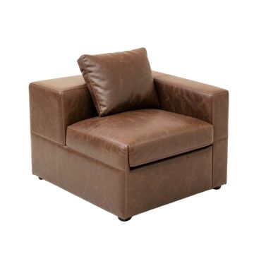 Connie 58 '' Vegan Leather Square Arm Loveseat
