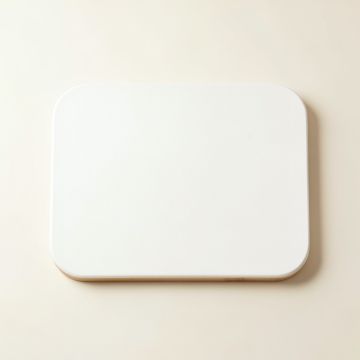 Reed Arc Cutting Board - White (synthetic illustration; no displayed measurements)