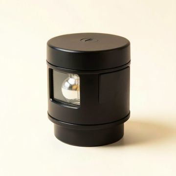 Black 1 -Bulb Outdoor Bulkhead Light (synthetic illustration; no displayed measurements)