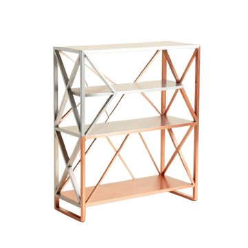 79.5 '' H X 18 '' W Geometric Bookcase