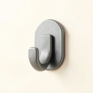 River Crest Wall-Mounted Robe Hook - Gray (synthetic illustration; no displayed measurements)