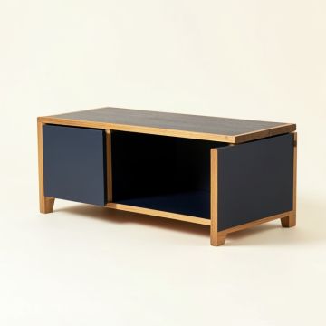 Moss Branch Shoe Storage Bench - Navy (synthetic illustration; no displayed measurements)