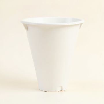 Linden Bluff Empty Railing Planter With Integral Brackets - White (synthetic illustration; no displayed measurements)
