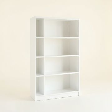 Ridge Bluff Freestanding Bookcase - White (synthetic illustration; no displayed measurements)