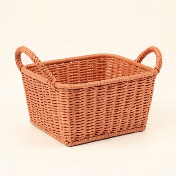 Ridge Branch Empty Storage Basket - Terracotta (synthetic illustration; no displayed measurements)
